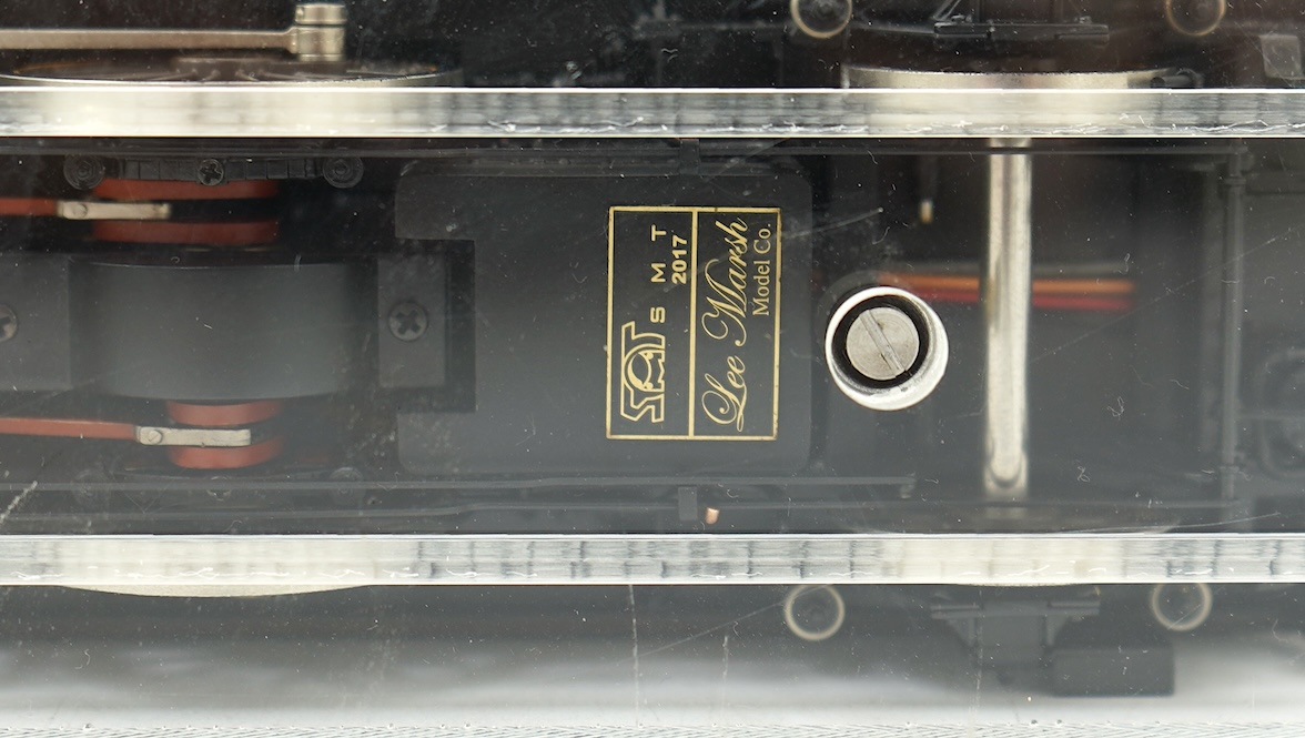 An 0 gauge Lee Marsh Models model of GWR 517 Class, 1157, 0-4-2T locomotive, powered for two rail operation, with original box.
